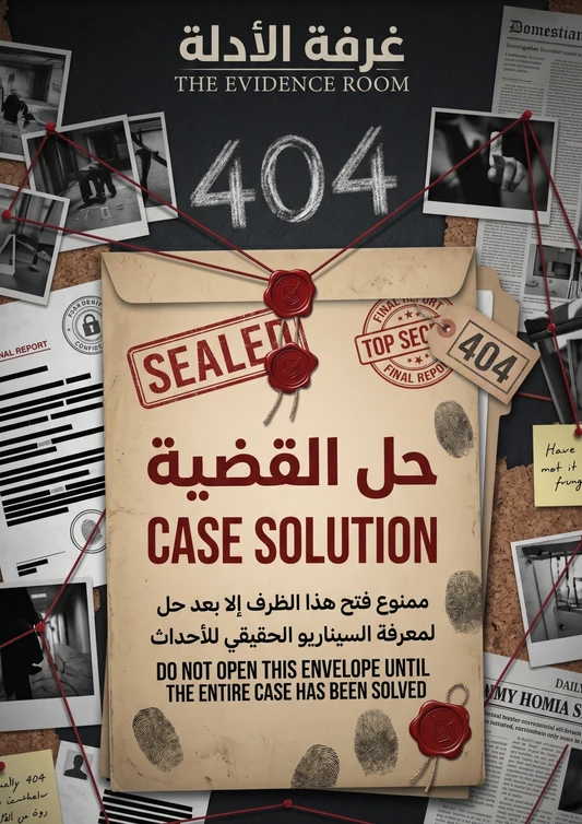 ظرف حل القضية 404 مختوم بالشمع الأحمر: ممنوع الفتح قبل حل القضية